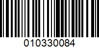 Barcode for 010330084