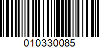 Barcode for 010330085