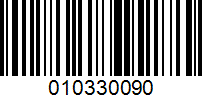 Barcode for 010330090