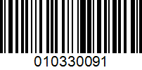 Barcode for 010330091