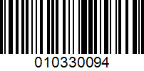 Barcode for 010330094