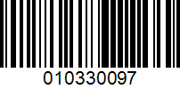 Barcode for 010330097