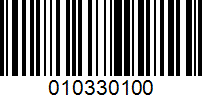 Barcode for 010330100