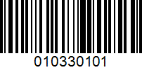 Barcode for 010330101