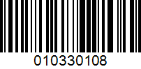 Barcode for 010330108