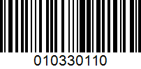 Barcode for 010330110