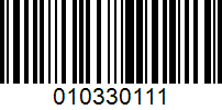 Barcode for 010330111