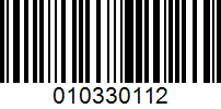 Barcode for 010330112