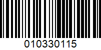 Barcode for 010330115