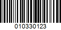 Barcode for 010330123