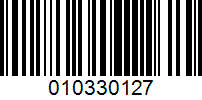 Barcode for 010330127