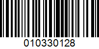 Barcode for 010330128