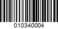 Barcode for 010340004