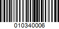 Barcode for 010340006