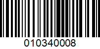 Barcode for 010340008