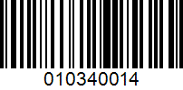 Barcode for 010340014