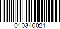 Barcode for 010340021