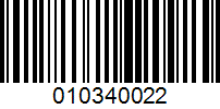 Barcode for 010340022