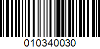 Barcode for 010340030