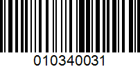 Barcode for 010340031