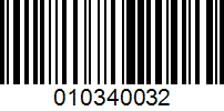 Barcode for 010340032