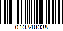 Barcode for 010340038