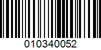 Barcode for 010340052