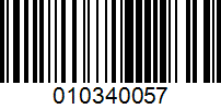 Barcode for 010340057