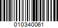 Barcode for 010340061