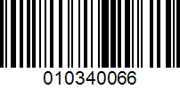 Barcode for 010340066