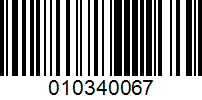 Barcode for 010340067