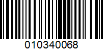 Barcode for 010340068