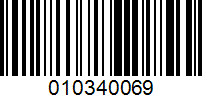 Barcode for 010340069