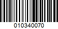 Barcode for 010340070