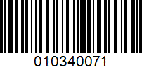 Barcode for 010340071