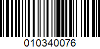 Barcode for 010340076