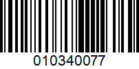 Barcode for 010340077