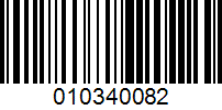 Barcode for 010340082