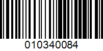 Barcode for 010340084