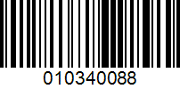 Barcode for 010340088