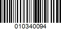 Barcode for 010340094