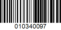 Barcode for 010340097