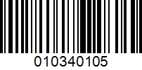 Barcode for 010340105