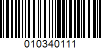 Barcode for 010340111