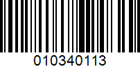 Barcode for 010340113