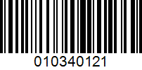 Barcode for 010340121