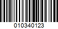 Barcode for 010340123