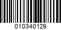 Barcode for 010340129