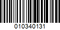 Barcode for 010340131