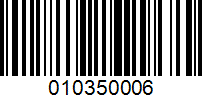 Barcode for 010350006